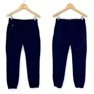 Figs French Terry Cotton Navy Blue Jogger Sweatpants With Pockets Size Small